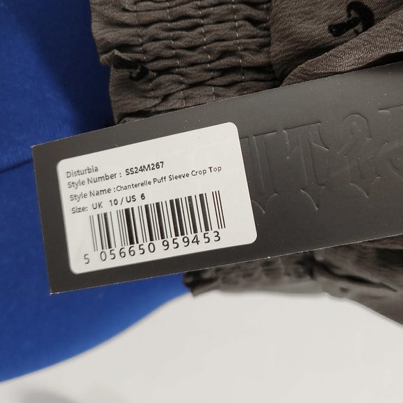 crop top with tiny mushroom print sizes 6 & 8 from Disturbia - Picture 3 of 3